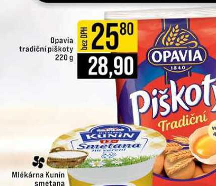 Opavia tradiční piškoty 220 g 