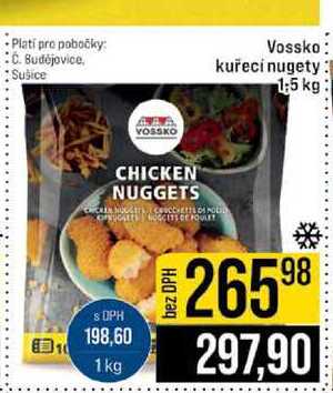 Vossko kuřecí nugety 1:5 kg
