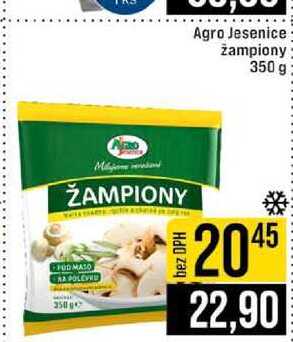 Agro Jesenice žampiony 350 g