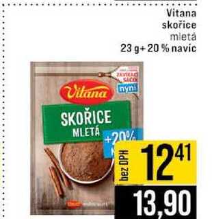 Vitana skořice mletá 23 g+20% navíc 