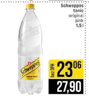 Schweppes tonic original pink 1,5l