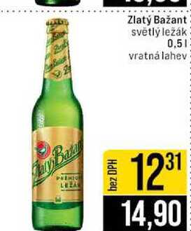 Zlatý Bažant světlý ležák 0,5l
