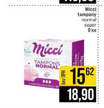 Micci tampony normal super 8 ks