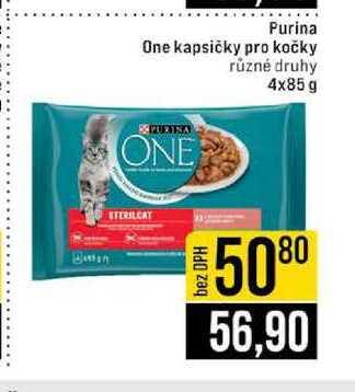 Purina One kapsičky pro kočky různé druhy 4x85 g