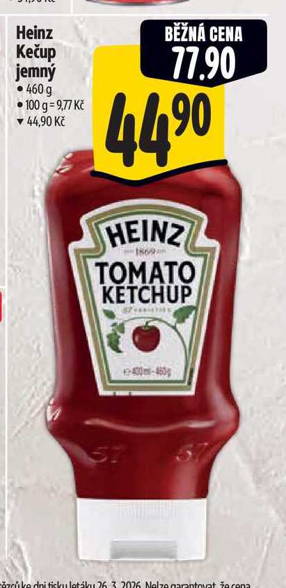 Heinz Kečup jemný 460 g 