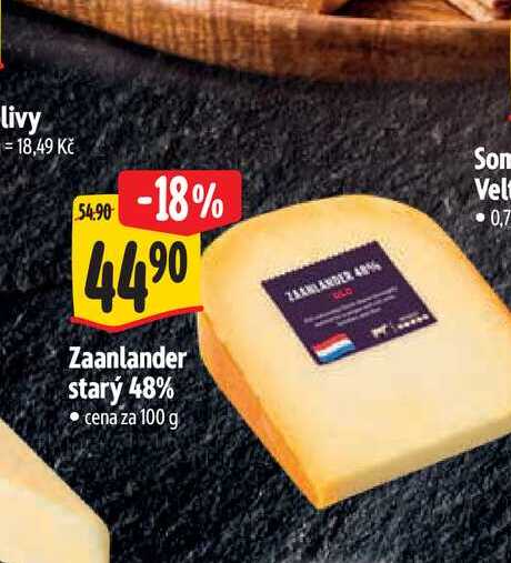   Zaanlander starý 48%  100 g  
