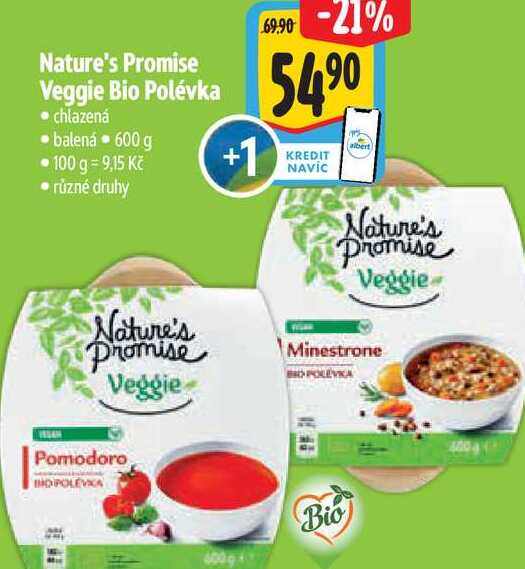 Nature's Promise Veggie Bio Polévka 600 g