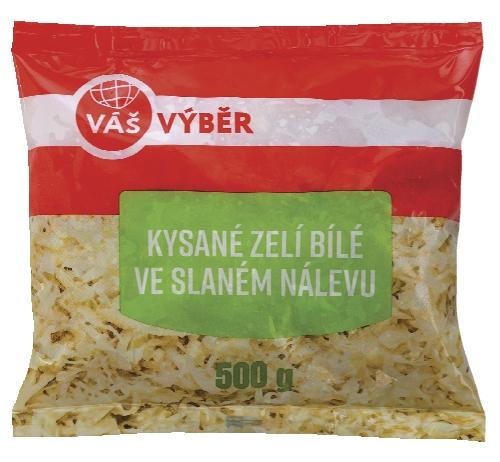 VÁŠ VÝBĚR Zelí kysané bílé, 500 g
