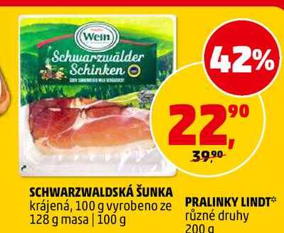 SCHWARZWALDSKÁ ŠUNKA, 100 g