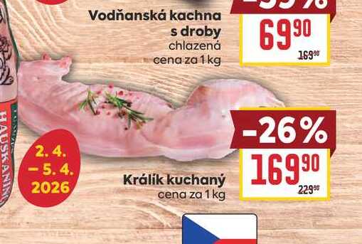 Králík kuchaný cena za 1 kg 