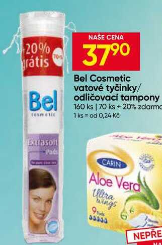 Bel Cosmetic vatové tyčinky 160 ks 