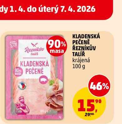 KLADENSKÁ PEČENĚ ŘEZNÍKŮV TALÍŘ, 100 g 
