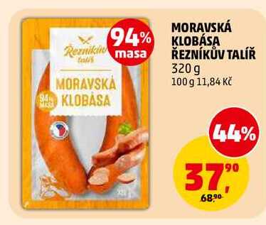 MORAVSKÁ KLOBÁSA ŘEZNÍKŮV TALÍŘ, 320 g