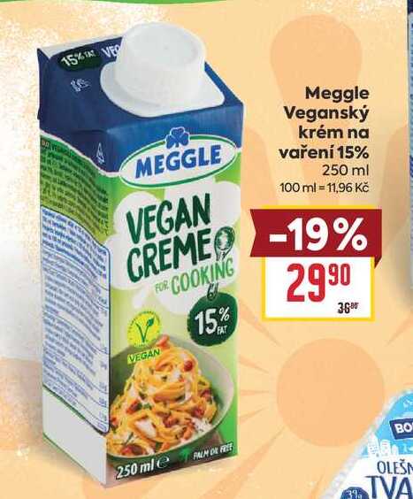 Meggle Veganský krém na vaření 15% 250 ml 