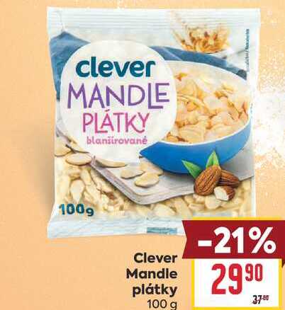 Clever Mandle plátky 100 g