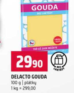 DELACTO GOUDA 100 g plátky