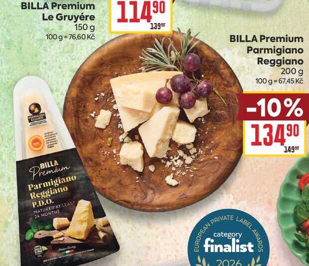 BILLA Premium Parmigiano Reggiano 200 g