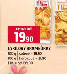CYRILOVY BRAMBŮRKY 100 g solené 100 g hořčicové 