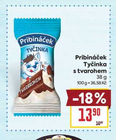 Pribináček Tyčinka s tvarohem 38 g 