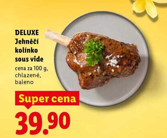 DELUXE Jehněčí kolínko sous vide, cena za 100 g