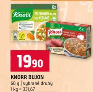 KNORR BUJON 60 g vybrané druhy 