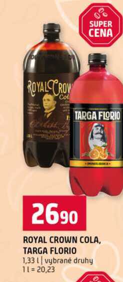 ROYAL CROWN COLA, TARGA FLORIO 1,33l vybrané druhy