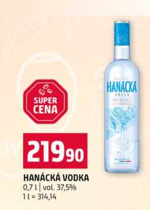 HANÁCKÁ VODKA 0,7l vol. 37,5% 