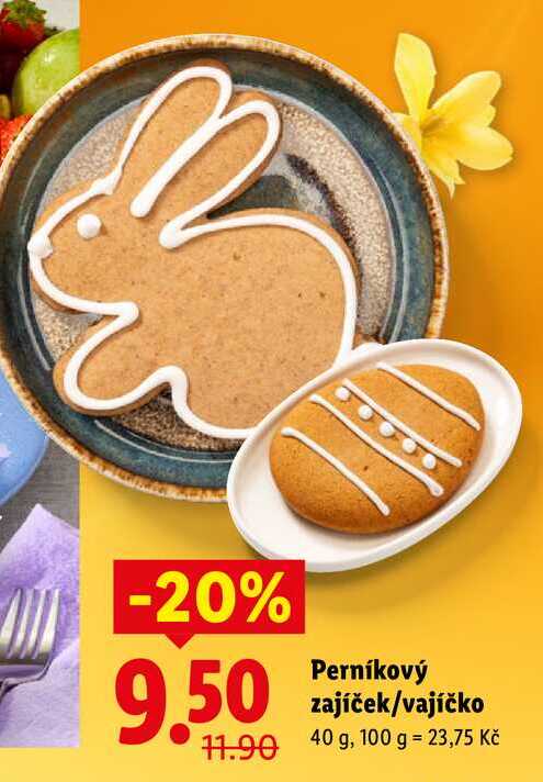 Perníkový zajíček/vajíčko, 40 g