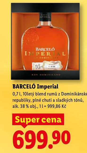 BARCELÓ Imperial, 0,7 l
