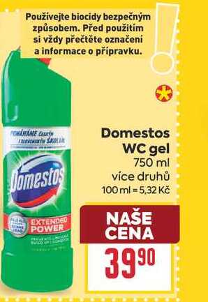 Domestos WC gel 750ml