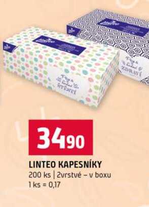 LINTEO KAPESNÍKY 200 ks 2vrstvé v boxu