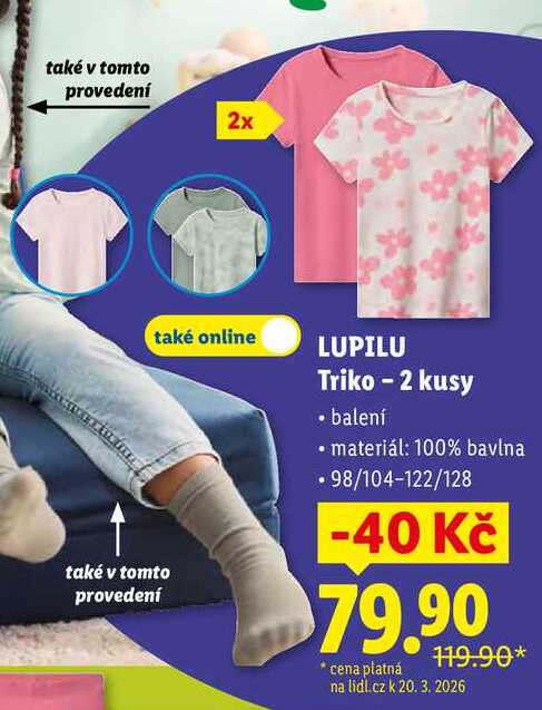 LUPILU Triko - 2 kusy