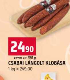 CSABAI LÁNGOLT KLOBÁSA 100g 