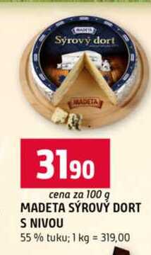 MADETA SÝROVÝ DORT S NIVOU 55% tuku 100g