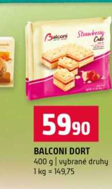 BALCONI DORT 400 g vybrané druhy 