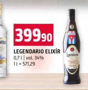 LEGENDARIO ELIXÍR 0,7l vol. 34% 
