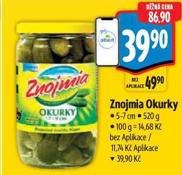 Znojmia Okurky, 520 g