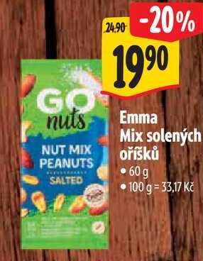 Emma Mix solených oříšků, 60 g