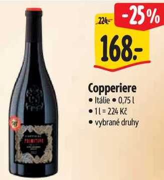 Copperiere, 0,75 l