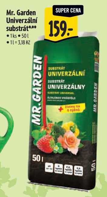 Mr. Garden Univerzální substrát, 50 l