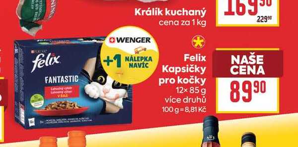 Felix Kapsičky pro kočky 12× 85 g 