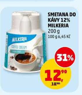 SMETANA DO KÁVY 12% MILKERIA, 200 g