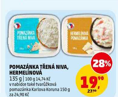POMAZÁNKA TŘENÁ NIVA, 135 g