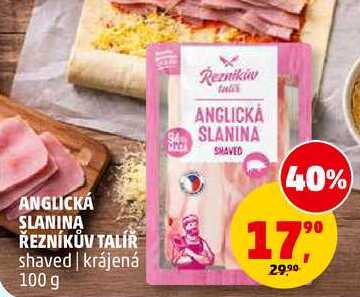 ANGLICKÁ SLANINA ŘEZNÍKŮV TALÍŘ, 100 g