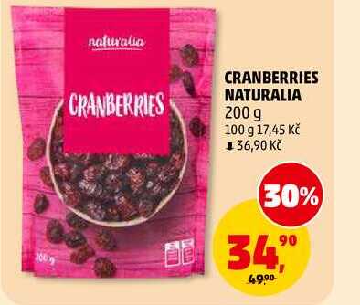 CRANBERRIES NATURALIA, 200 g 