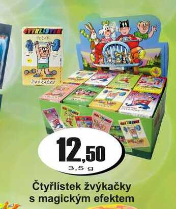 Čtyřlístek žvýkačky s magickým efektem 3,5g