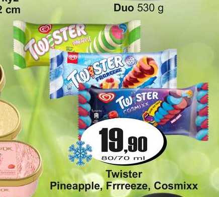  Twister Pineapple, Frrreeze, Cosmixx  80/70 ml