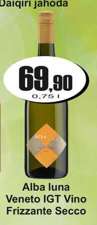 Alba luna Veneto IGT Vino Frizzante Secco 0,75