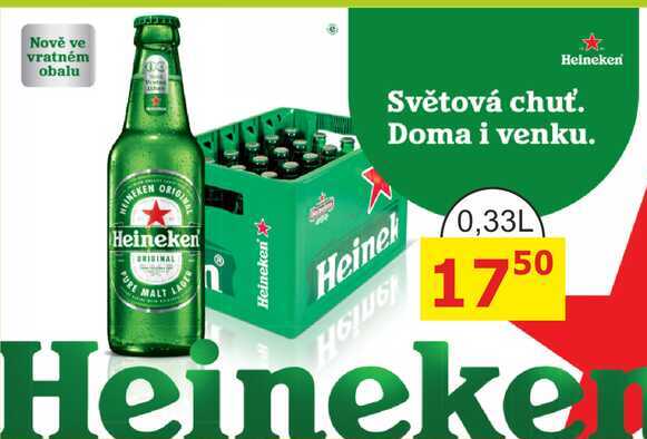 Heineken pivo ležák světlý 330ml