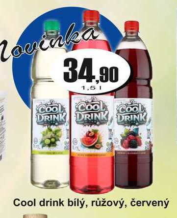 Cool drink bílý, růžový, červený 1,5l